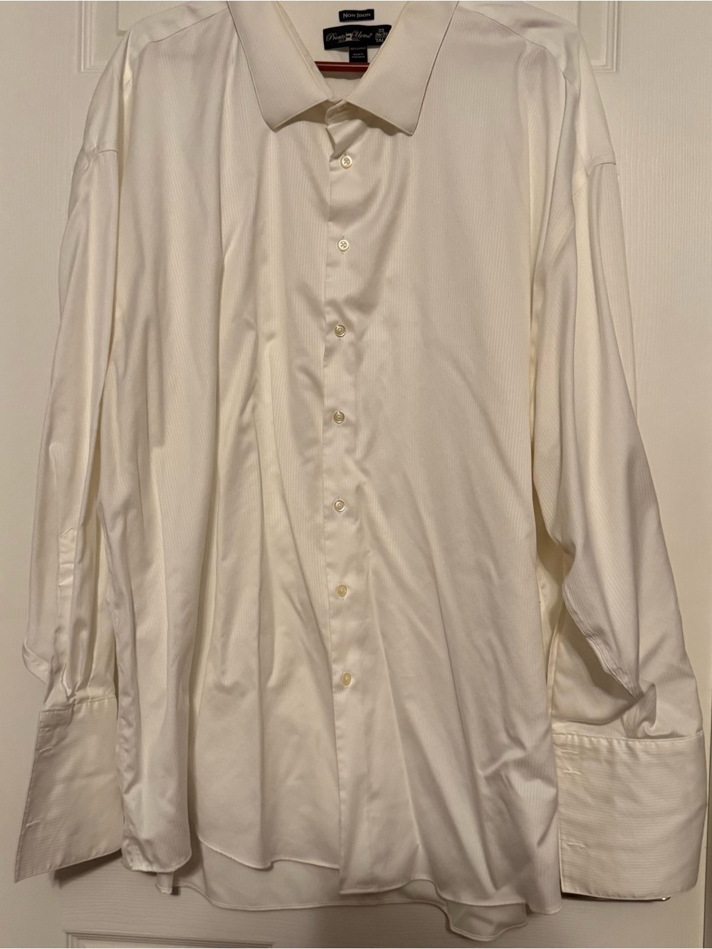 Pronto Uomo White Dress Shirt - Classic Point Collar